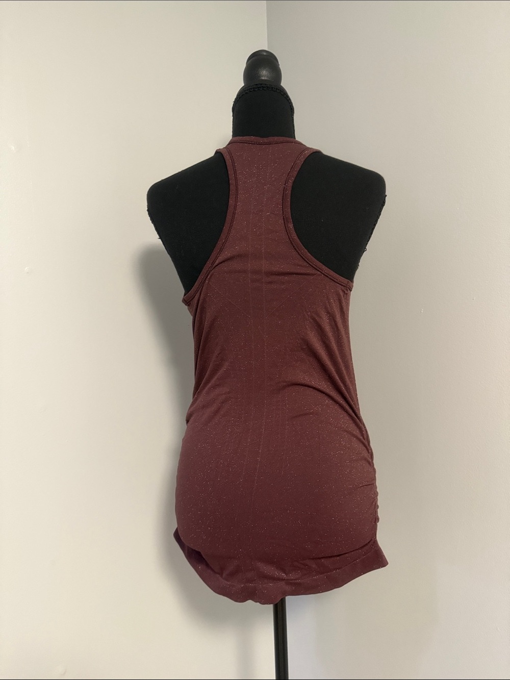 Athleta Maroon Racerback Tank with Side Ruching - Picture 4 of 4